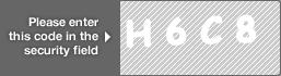 captcha code for visual authentication  letter H number 6 letter C number 8