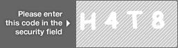 captcha code for visual authentication  letter H number 4 letter T number 8