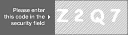 captcha code for visual authentication  letter Z number 2 letter Q number 7