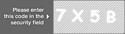 captcha code for visual authentication  number 7 letter X number 5 letter B
