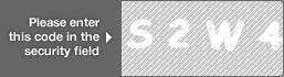 captcha code for visual authentication  letter S number 2 letter W number 4