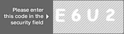 captcha code for visual authentication  letter E number 6 letter U number 2