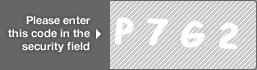 captcha code for visual authentication  letter P number 7 letter G number 2