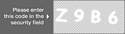 captcha code for visual authentication  letter Z number 9 letter B number 6