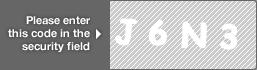 captcha code for visual authentication  letter J number 6 letter N number 3