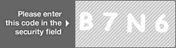 captcha code for visual authentication  letter B number 7 letter N number 6