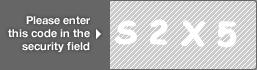 captcha code for visual authentication  letter S number 2 letter X number 5