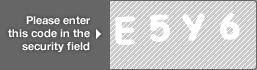 captcha code for visual authentication  letter E number 5 letter Y number 6