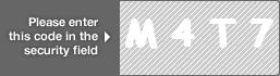 captcha code for visual authentication  letter M number 4 letter T number 7